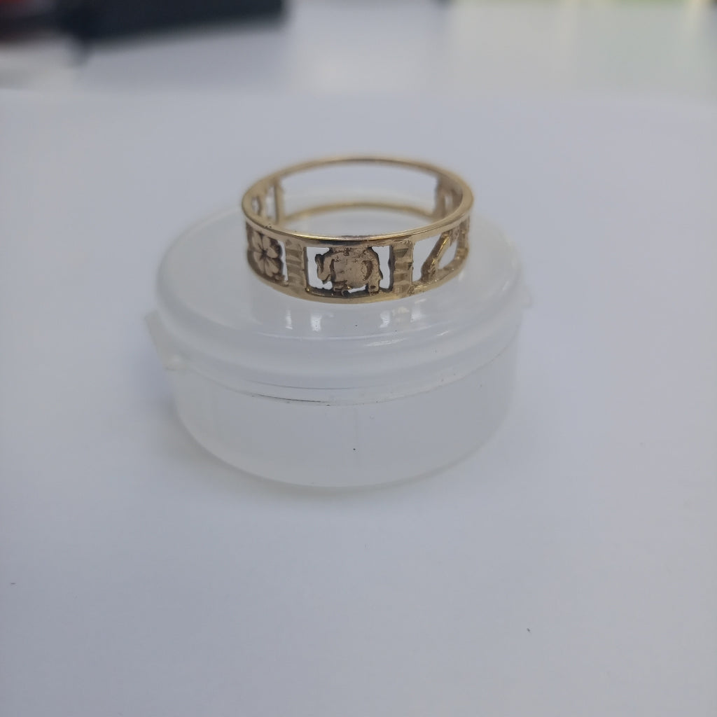 ARGOLLA DE LA SUERTE ORO 10 K 2.8 GRMS (SEMINUEVO)