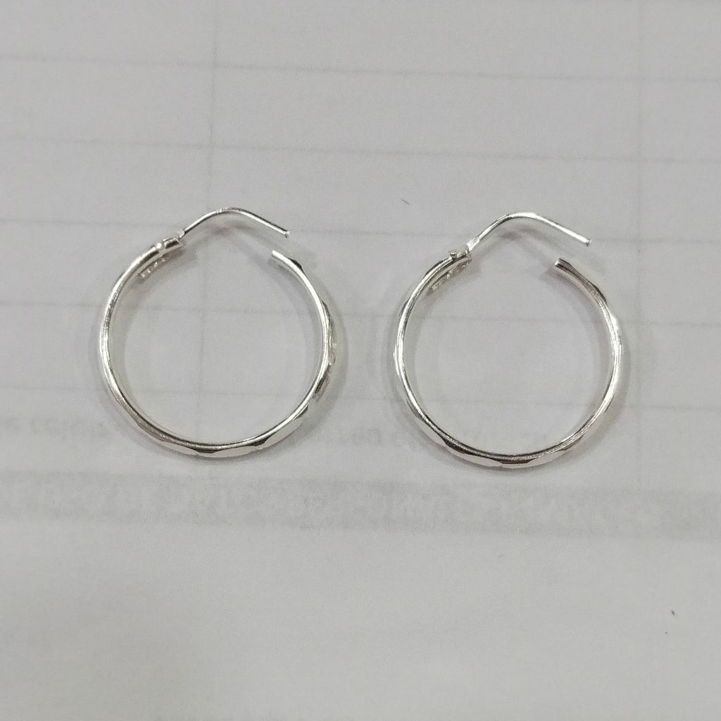 PAR ARRACADAS FACETADA PLATA .925 2.1 GR (NUEVO)