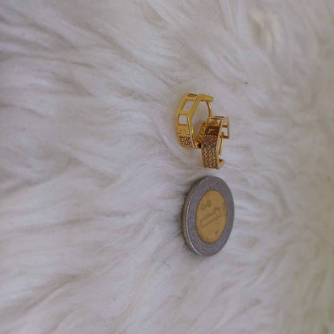 ARRACADAS PAR ORO 14 K 2.1 GRMS (SEMINUEVO)