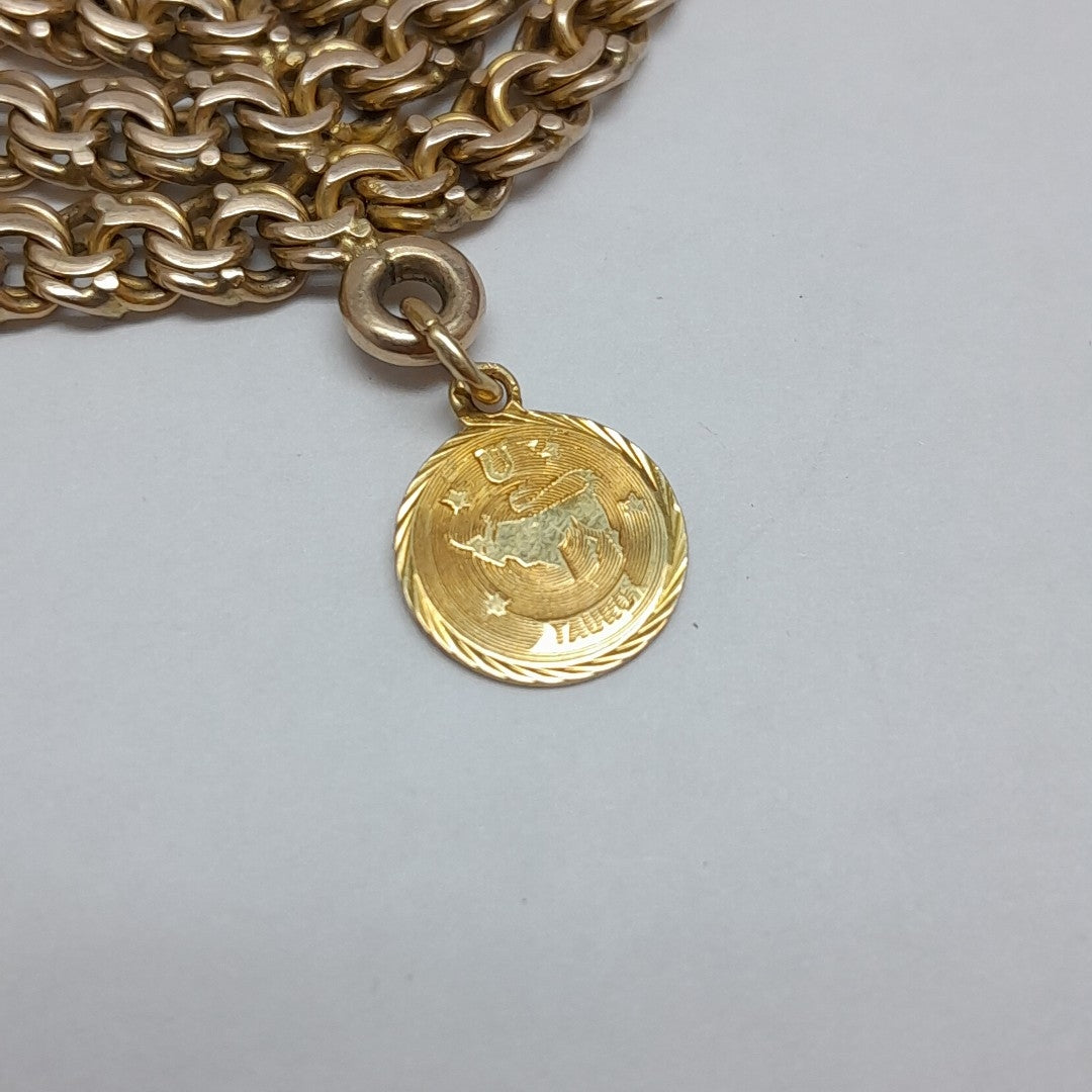 DIJE, PULSERA ORO 14 K 30.2 GRMS (SEMINUEVO)