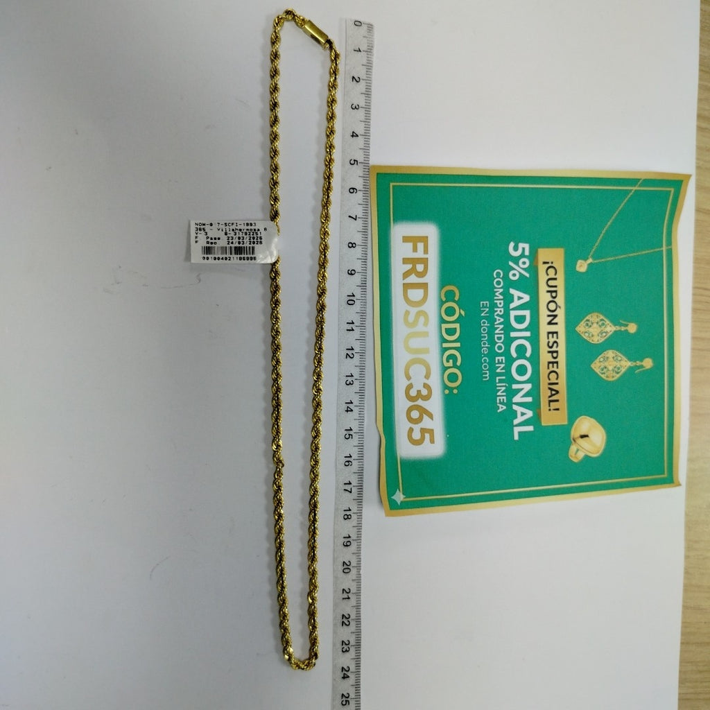 CADENA ORO 14 K 23,90 GRMS (SEMINUEVO)