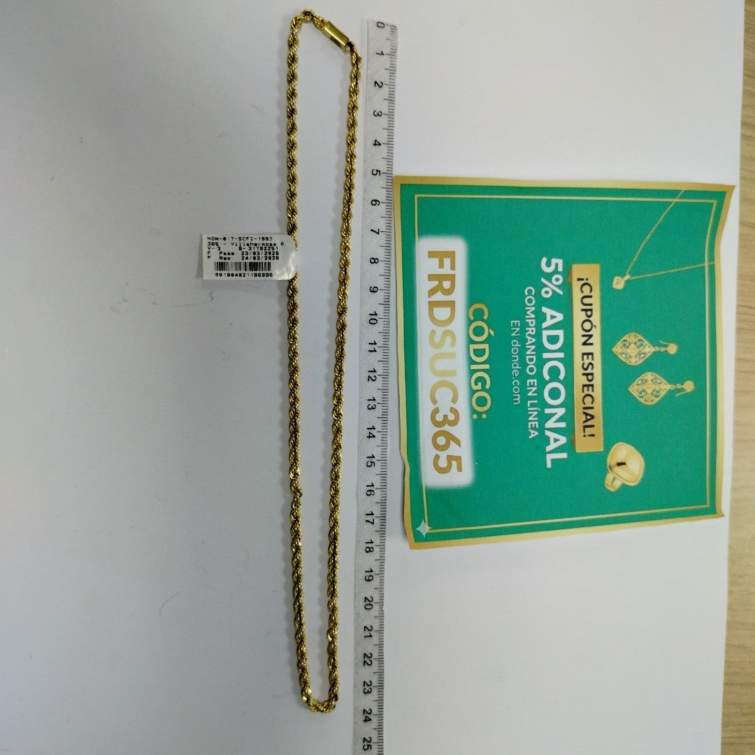 CADENA ORO 14 K 23,90 GRMS (SEMINUEVO)