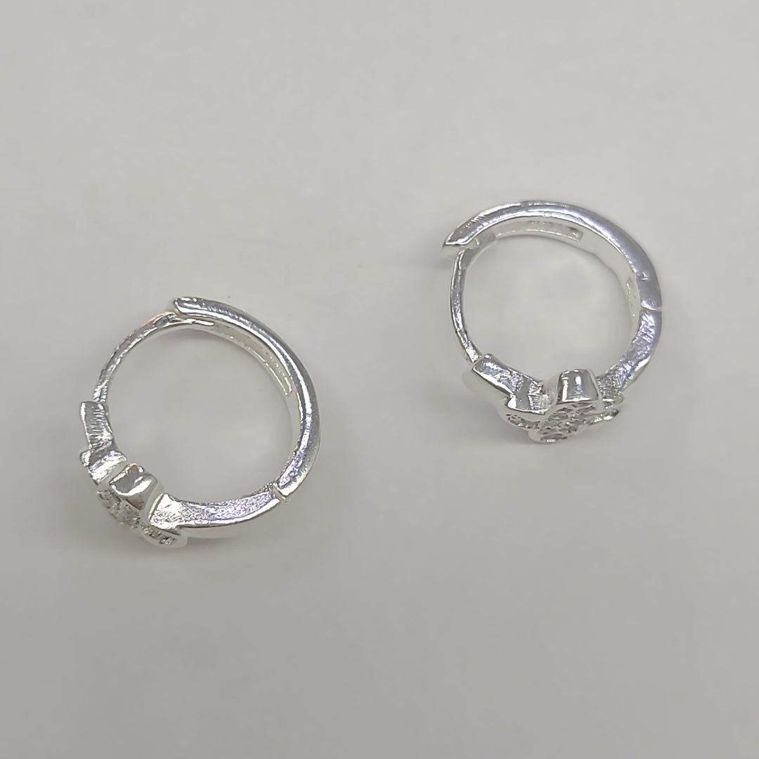 ARRACADAS C/CIRCONIAS PLATA .925 1.9 GR (NUEVO)
