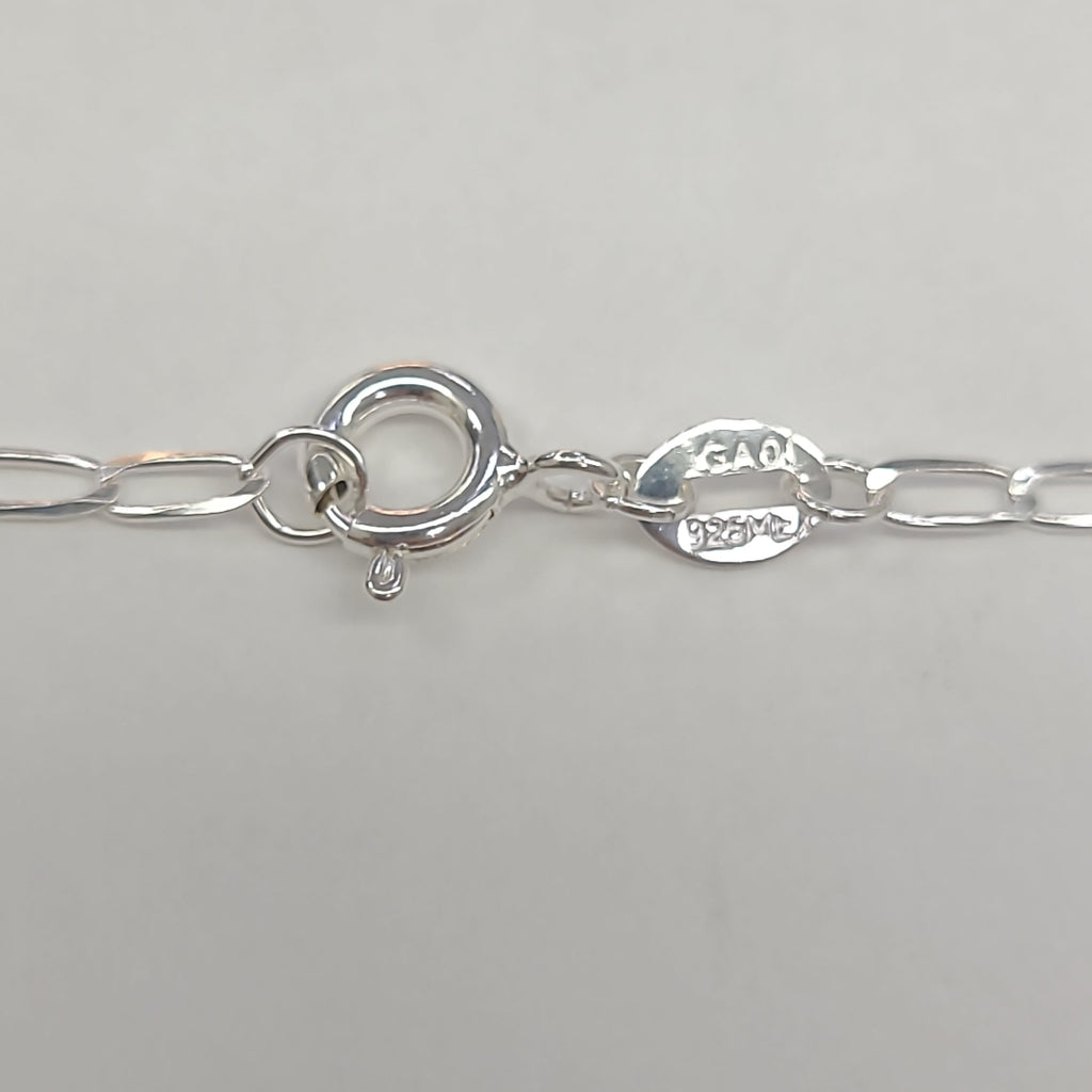CADENA TEJIDO ESLABONES PLATA .925 60 CM 2.9 GR (NUEVO)