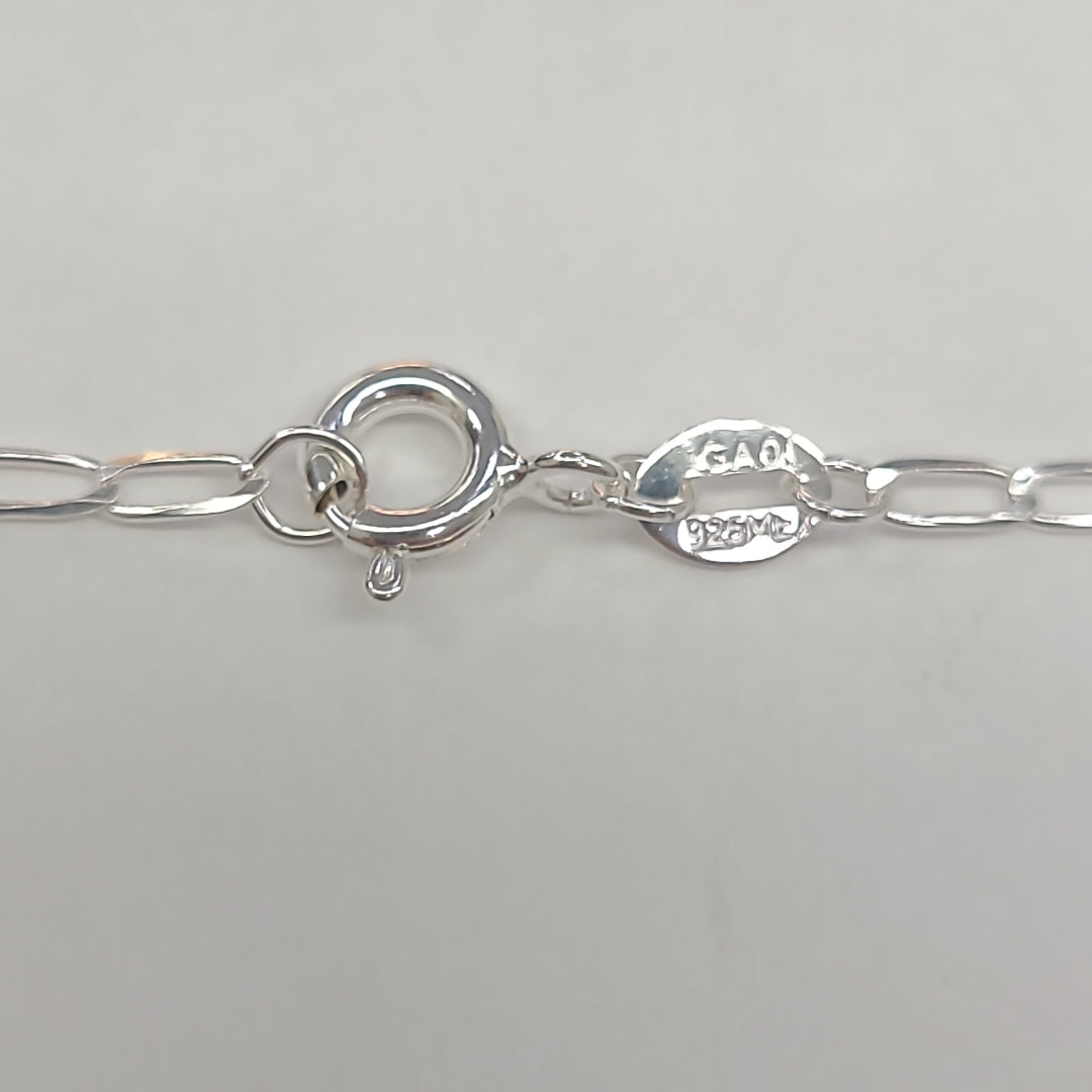 CADENA TEJIDO ESLABONES PLATA .925 60 CM 2.9 GR (NUEVO)