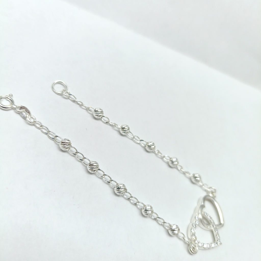 PULSERA TEJIDO TEJIDO ESPECIAL PLATA .925 18 CM 3.9 GR (NUEVO)