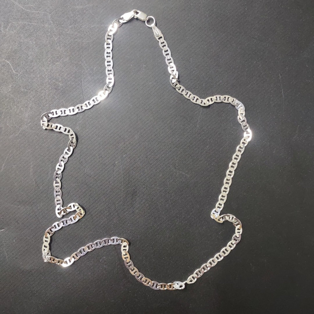 CADENA TEJIDO GUCHI PLATA .925 55 CM 12.6 GR (NUEVO)