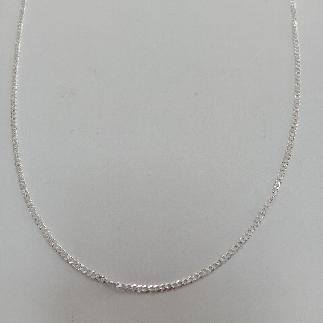 CADENA TEJIDO BARBADO PLATA .925 55 CM 5.2 GR (NUEVO)