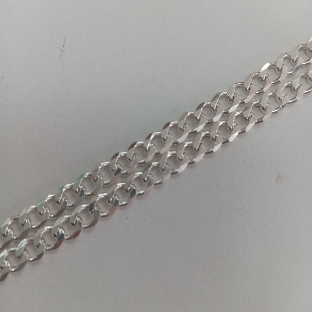CADENA TEJIDO BARBADO PLATA .925 55 CM 12.7 GR (NUEVO)