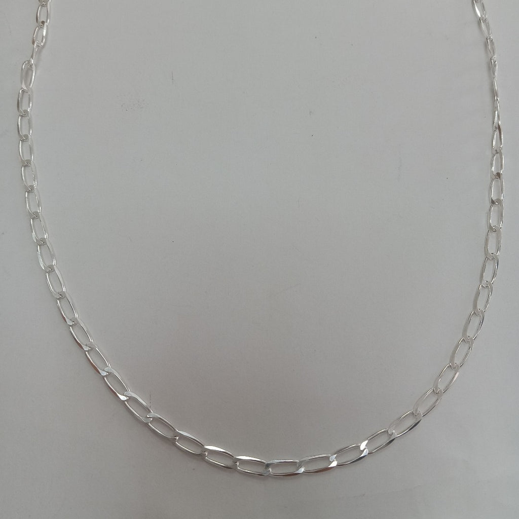 CADENA TEJIDO ESLABONES PLATA .925 60 CM 11 GR (NUEVO)