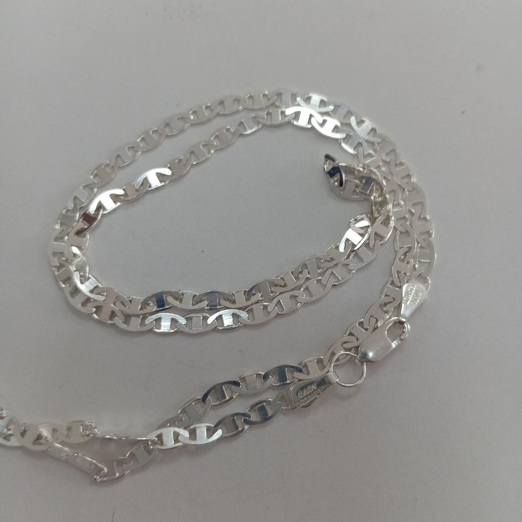 CADENA TEJIDO GUCHI PLATA .925 55 CM 8.5 GR (NUEVO)