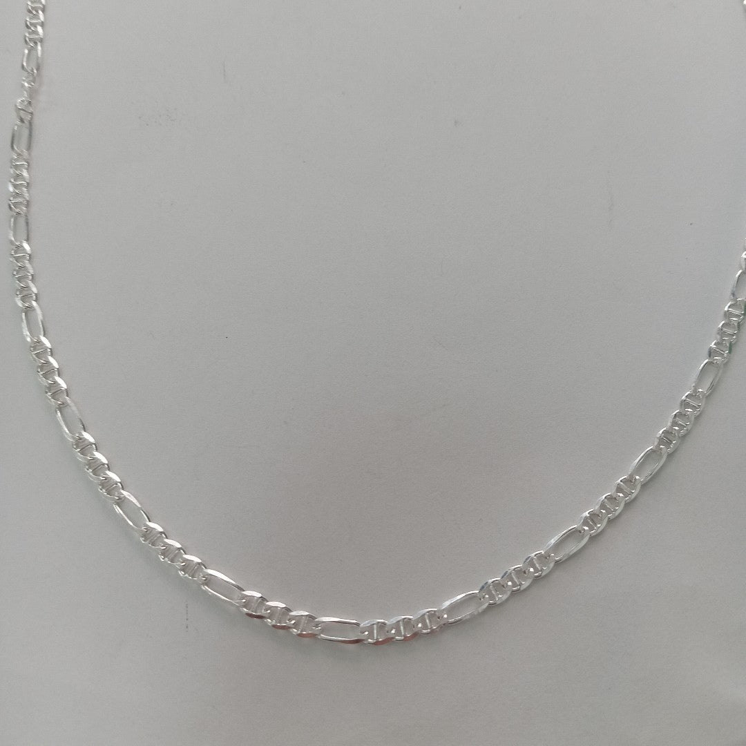 CADENA TEJIDO MARINERO PLATA .925 55 CM 8 GR (NUEVO)
