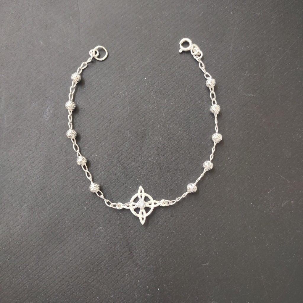 PULSERA TEJIDO ESPECIAL PLATA .925 18 CM 2.9 GR (NUEVO)