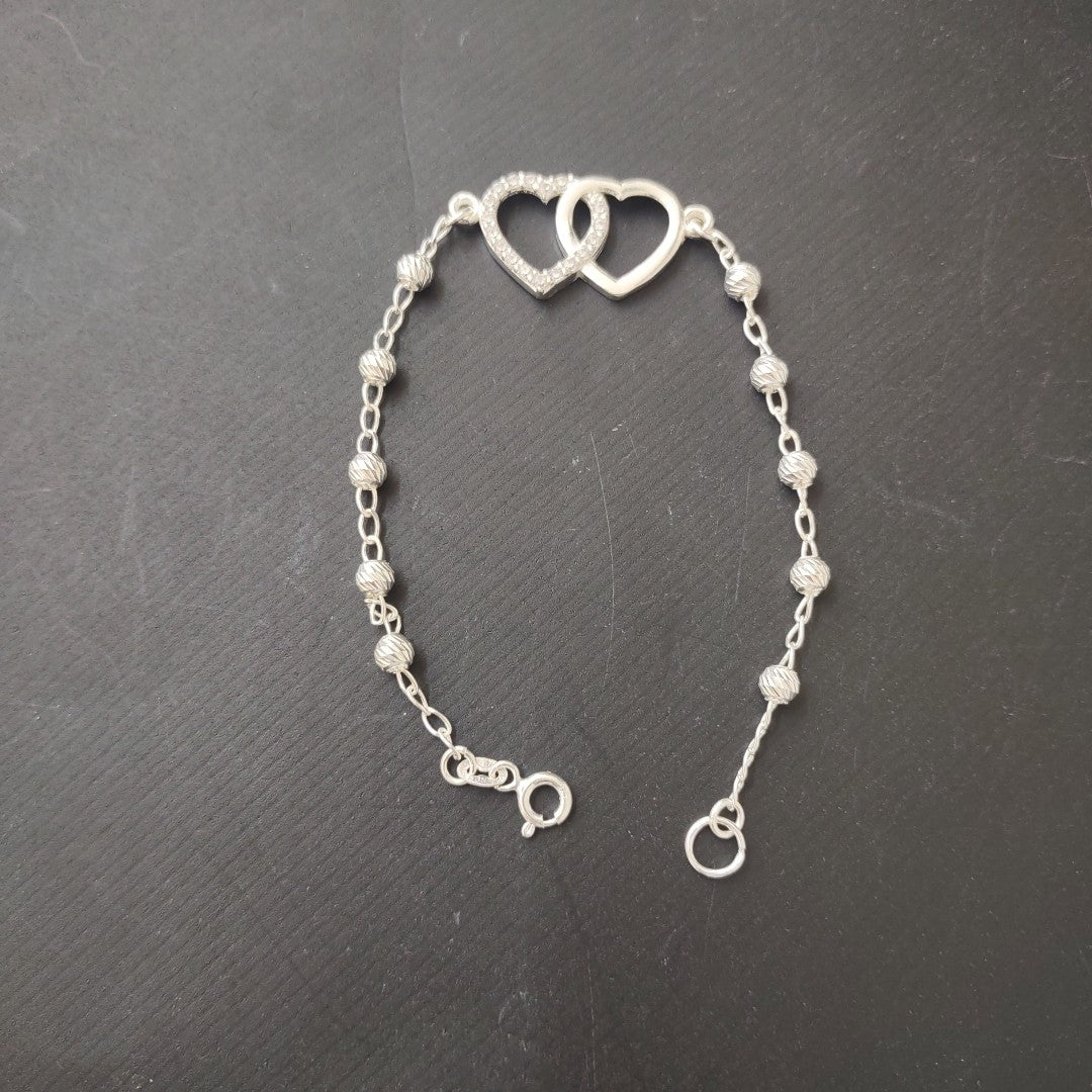 PULSERA TEJIDO TEJIDO ESPECIAL PLATA .925 18 CM 4.1 GR (NUEVO)