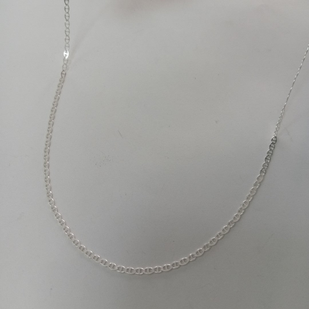 CADENA TEJIDO GUCHI PLATA .925 60 CM 3.7 GR (NUEVO)