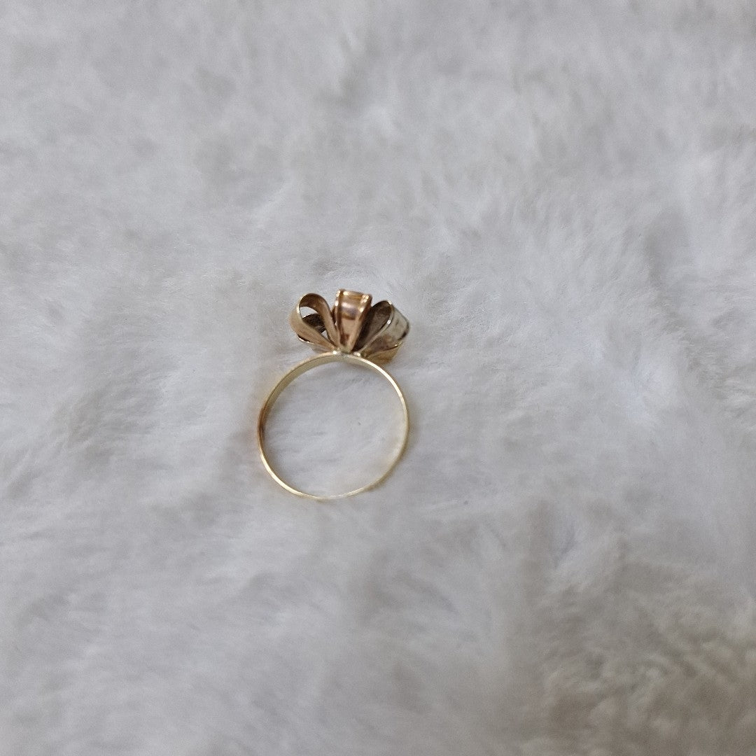 ANILLITO ORO COMBINADO 10 K 2,40 GRMS (SEMINUEVO)