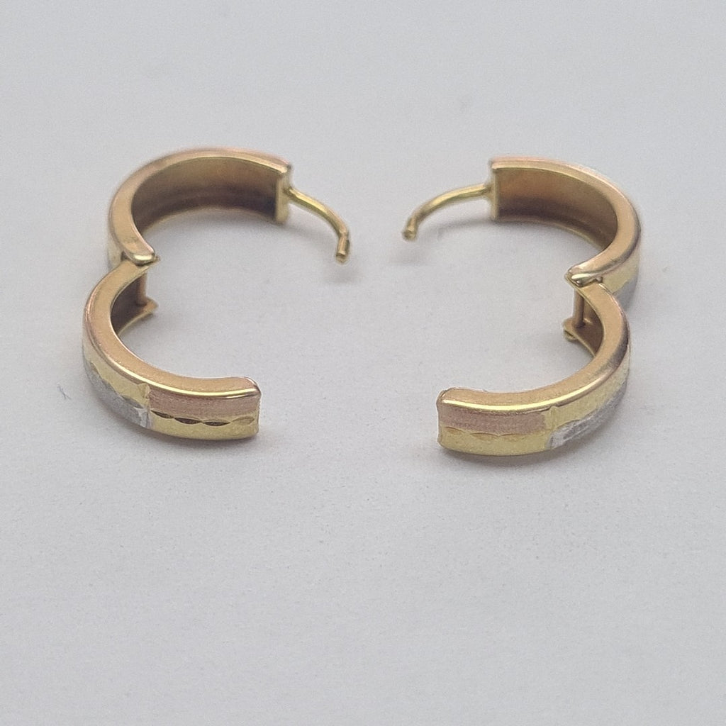ARRACADAS PAR ORO 14 K 1.6 GRMS (SEMINUEVO)