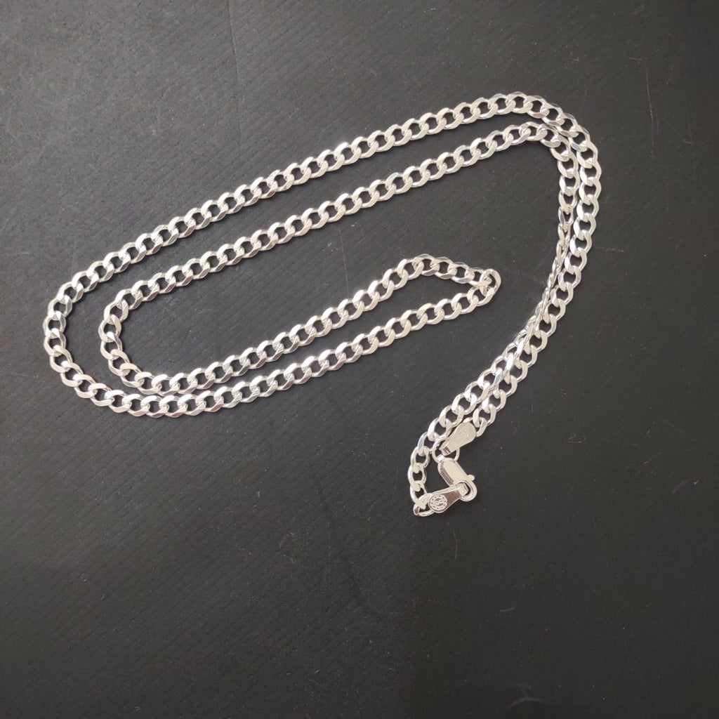 CADENA TEJIDO BARBADO PLATA .925 55 CM 11.9 GR (NUEVO)