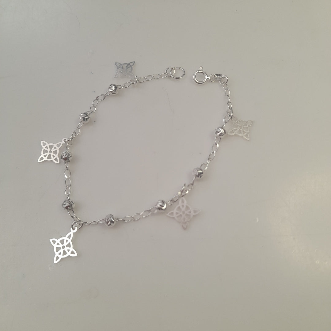 PULSERA TEJIDO ESPECIAL PLATA .925 18 CM 3.1 GR (NUEVO)