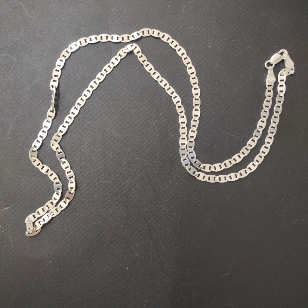 CADENA TEJIDO GUCHI PLATA .925 55 CM 8.6 GR (NUEVO)