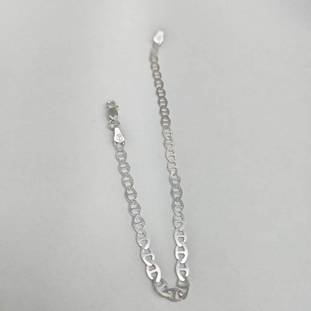 PULSERA TEJIDO GUCHI PLATA .925 18 CM 2.7 GR (NUEVO)