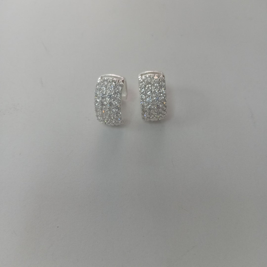 HUGGIES C/CIRCONIAS PLATA .925 5.5 GR (NUEVO)