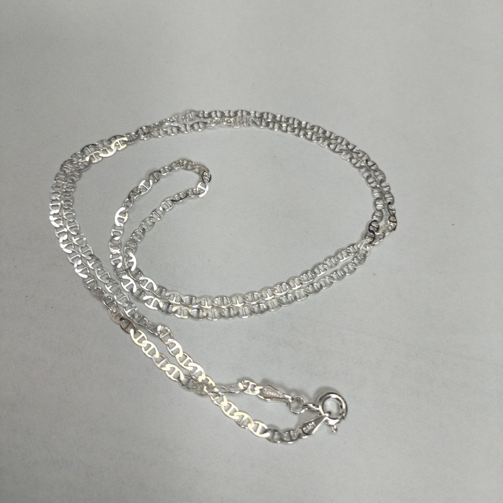 CADENA TEJIDO GUCHI PLATA .925 55 CM 3.5 GR (NUEVO)