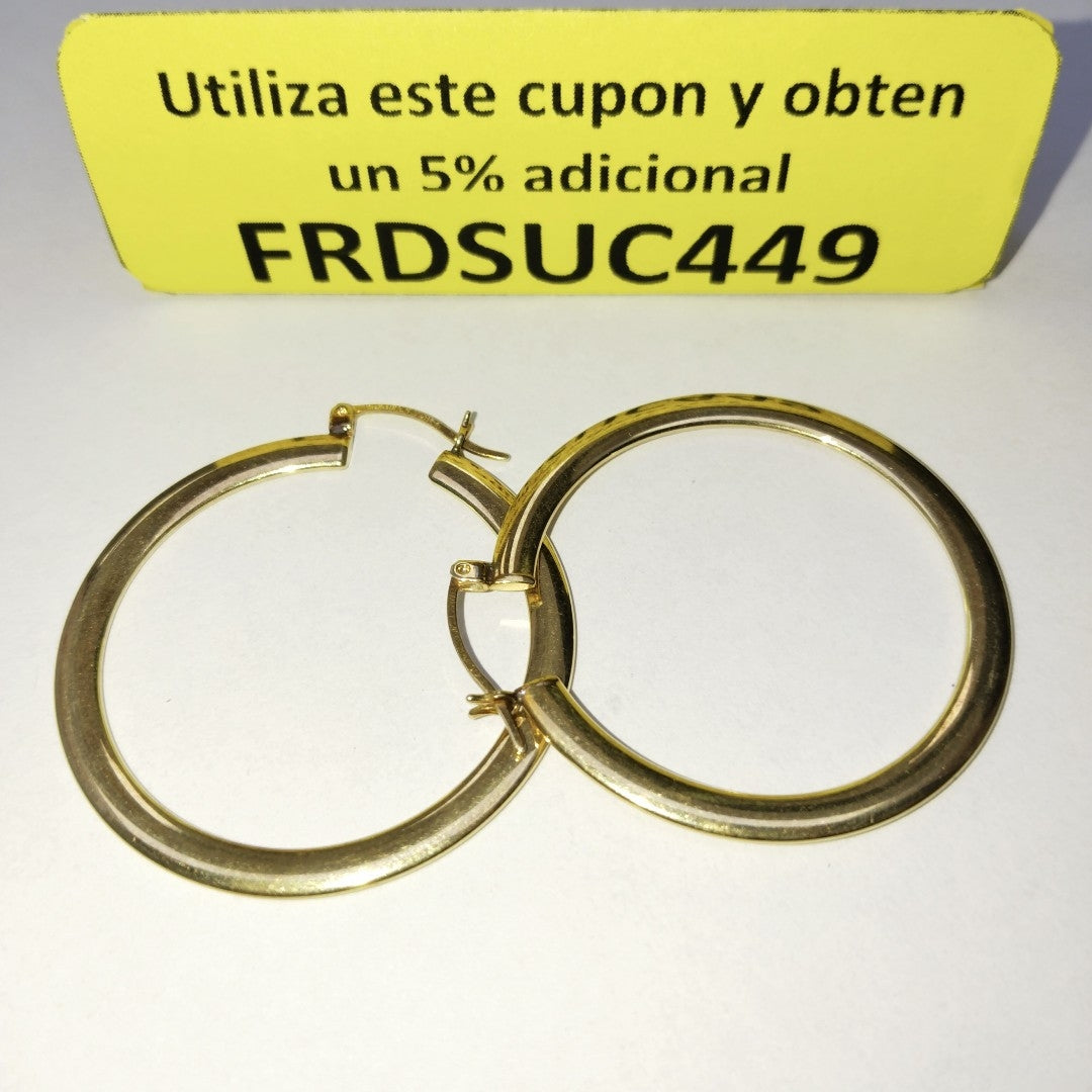 ARETES PAR ORO 10 K 4.1 GRMS (SEMINUEVO)