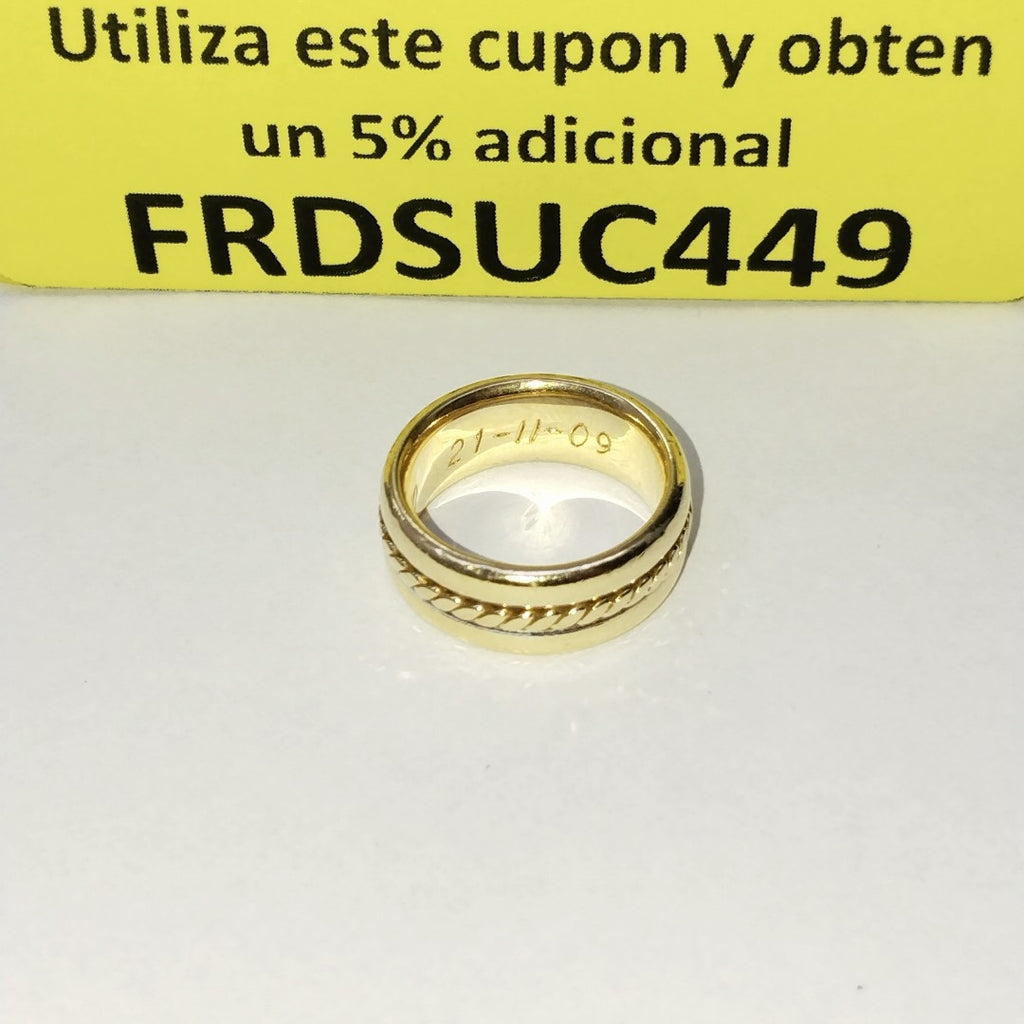 ARGOLLA ORO 14 K 8.8 GRMS (SEMINUEVO)