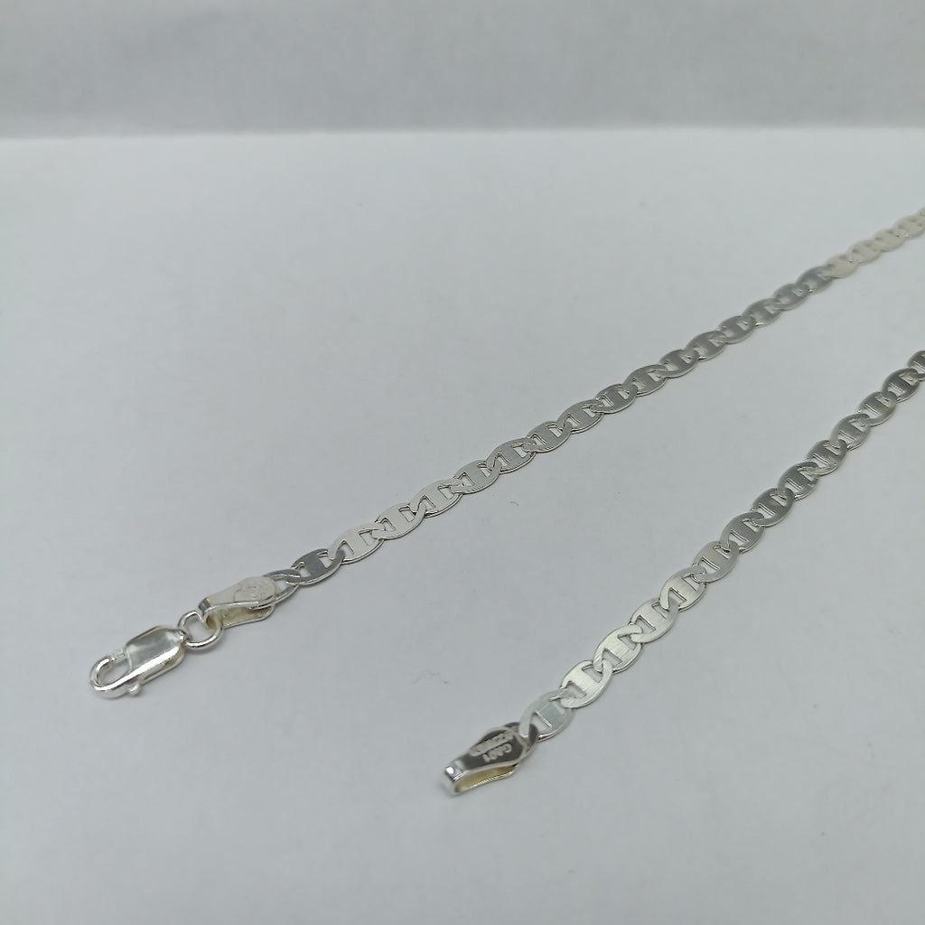CADENA TEJIDO GUCHI PLATA .925 55 CM 8.3 GR (NUEVO)