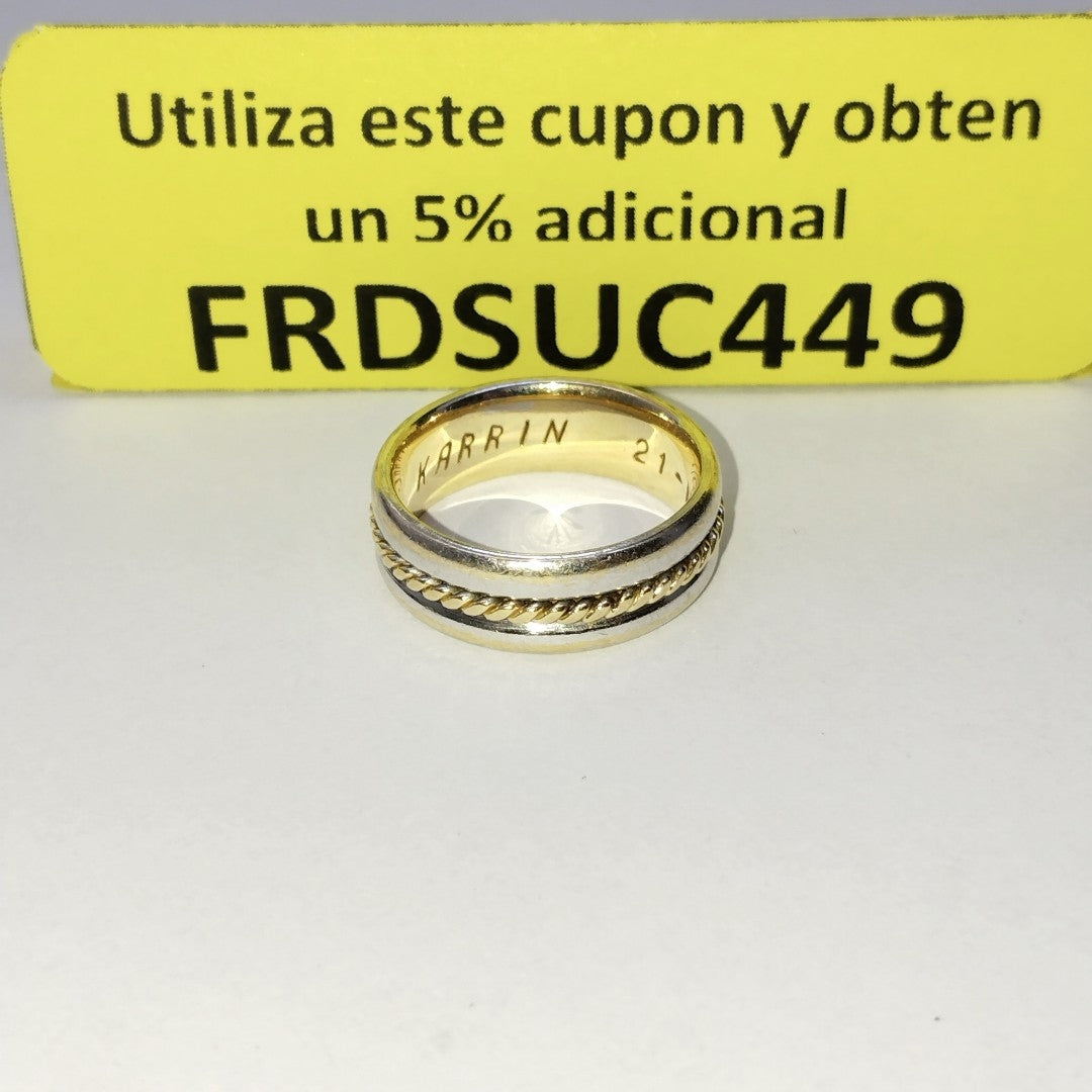 ARGOLLA ORO 14 K 9.5 GRMS (SEMINUEVO)