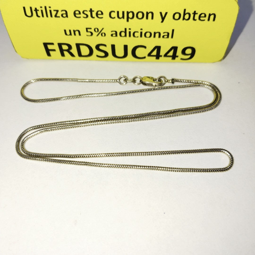 GARGANTILLA ORO, ORO BLANCO 14 K 4 GRMS (SEMINUEVO)