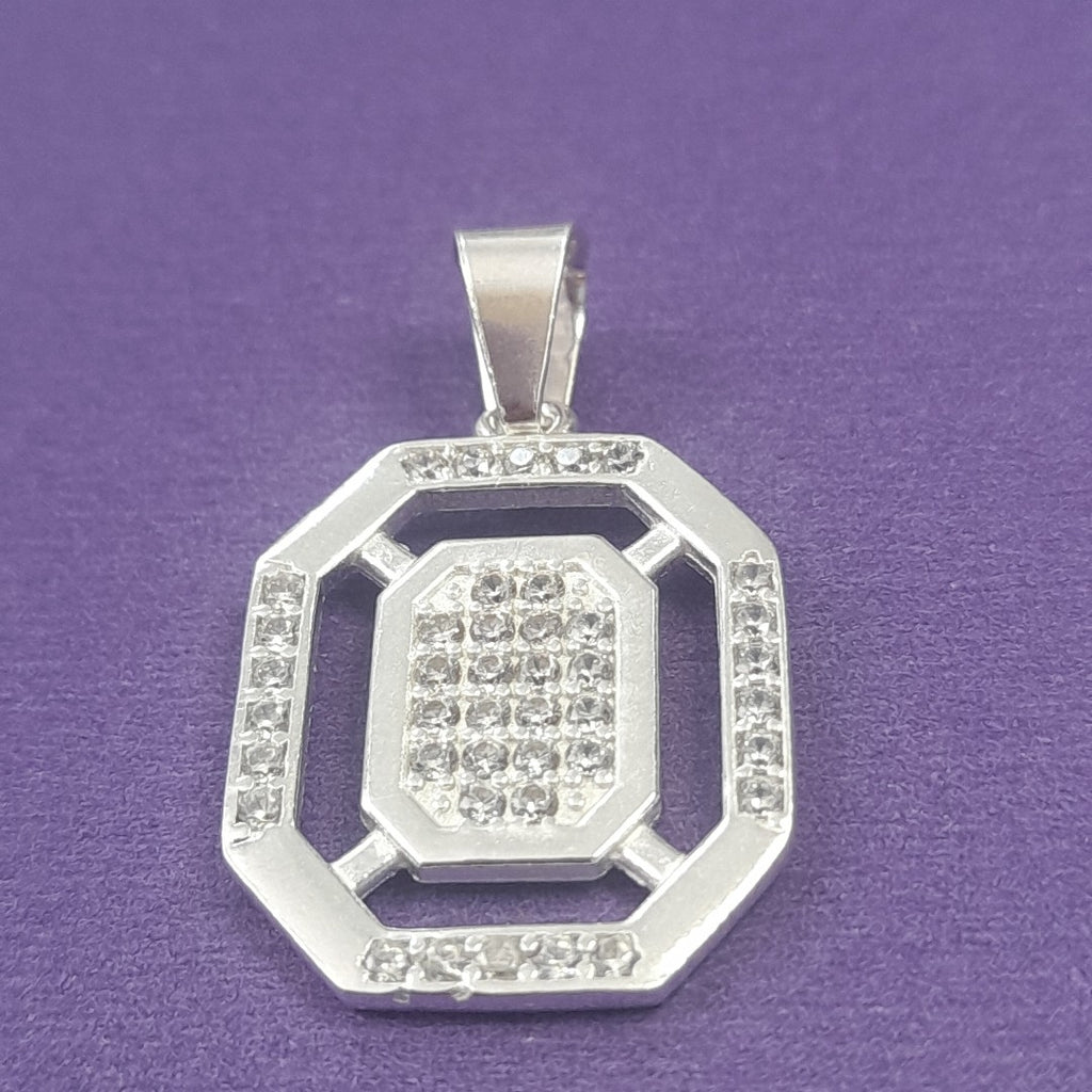 DIJE C/CIRCONIAS PLATA .925 3.4 GR (NUEVO)