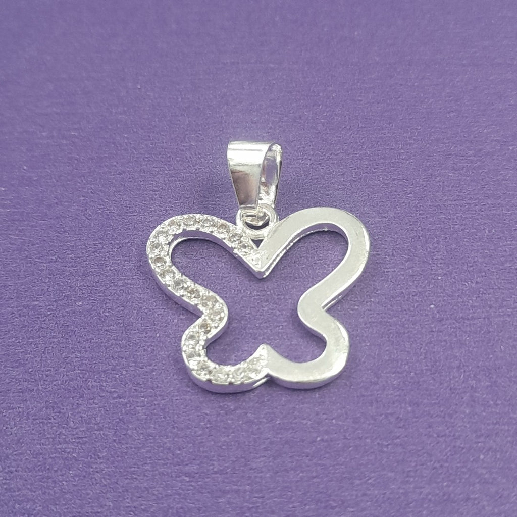 DIJE MARIPOSA C/CIRCONIAS PLATA .925 2.4 GR (NUEVO)