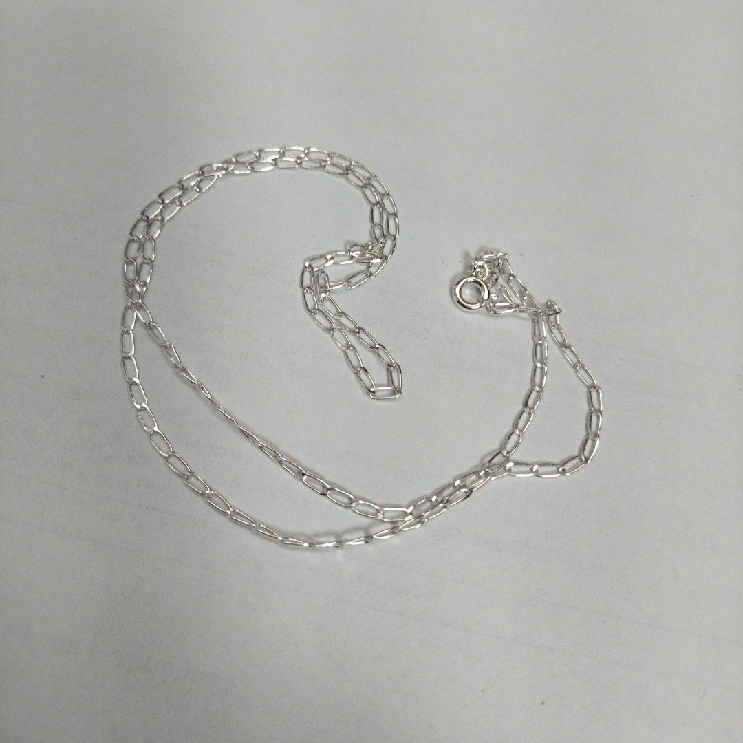 CADENA TEJIDO ESLABONES PLATA .925 50 CM 2.7 GR (NUEVO)