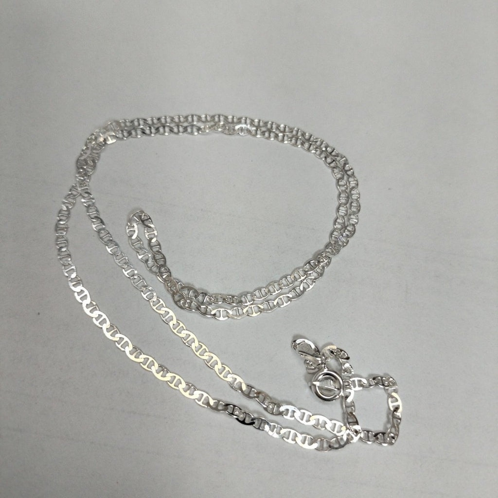 CADENA TEJIDO GUCHI PLATA .925 55 CM 3.5 GR (NUEVO)