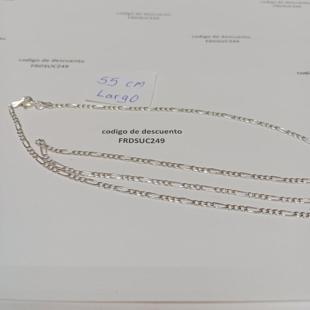 CADENA TEJIDO 3X1 PLATA .925 55 CM 4.3 GR (NUEVO)