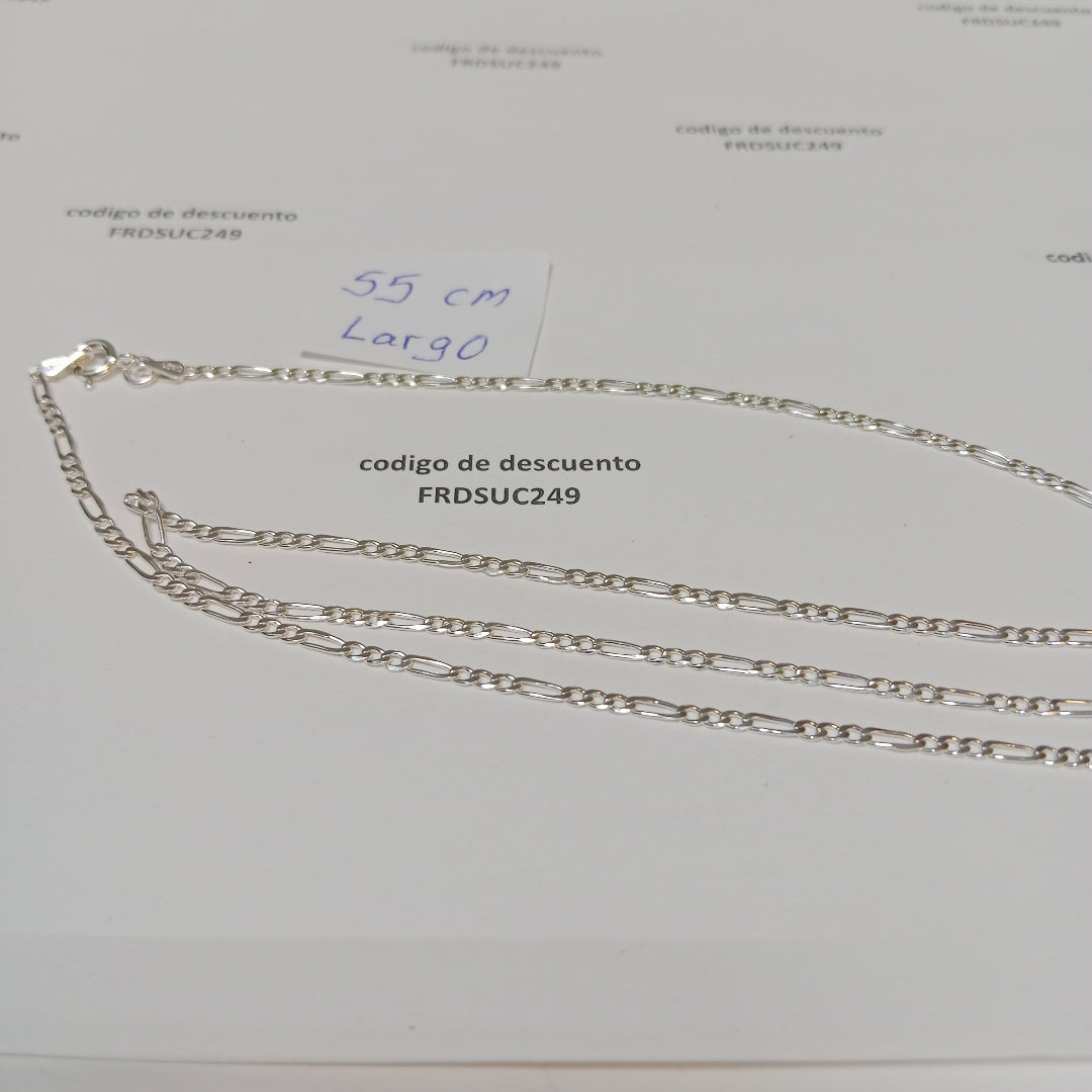 CADENA TEJIDO 3X1 PLATA .925 55 CM 4.3 GR (NUEVO)