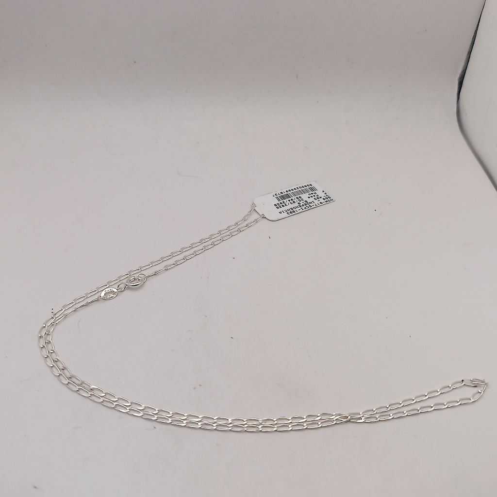 CADENA TEJIDO ESLABONES PLATA .925 50 CM 2.5 GR (NUEVO)