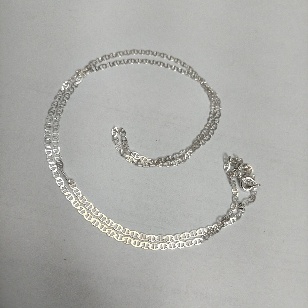 CADENA TEJIDO GUCHI PLATA .925 60 CM 3.7 GR (NUEVO)