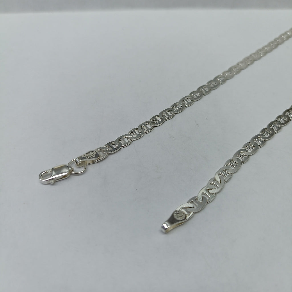CADENA TEJIDO GUCHI PLATA .925 55 CM 12.7 GR (NUEVO)