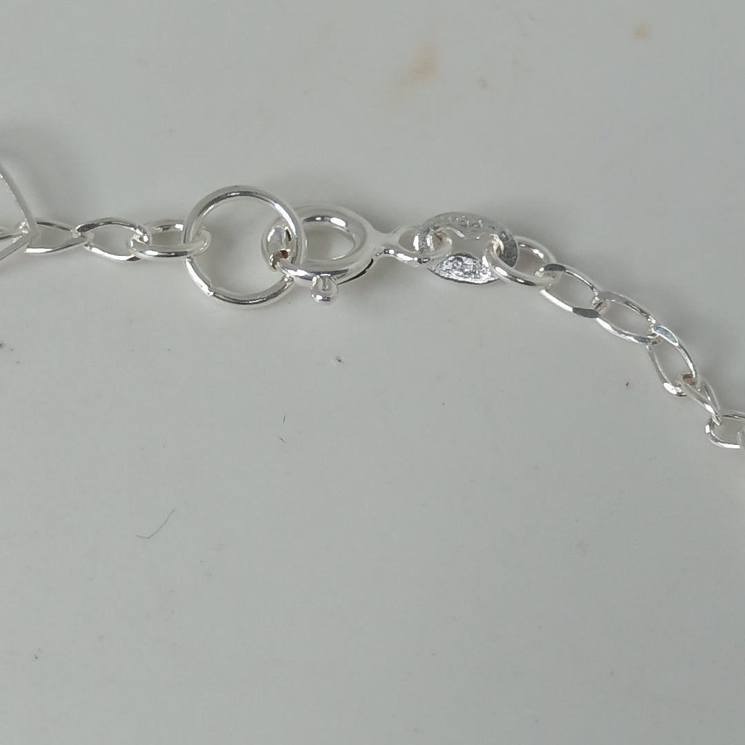 PULSERA TEJIDO ESPECIAL PLATA .925 18 CM 2.7 GR (NUEVO)