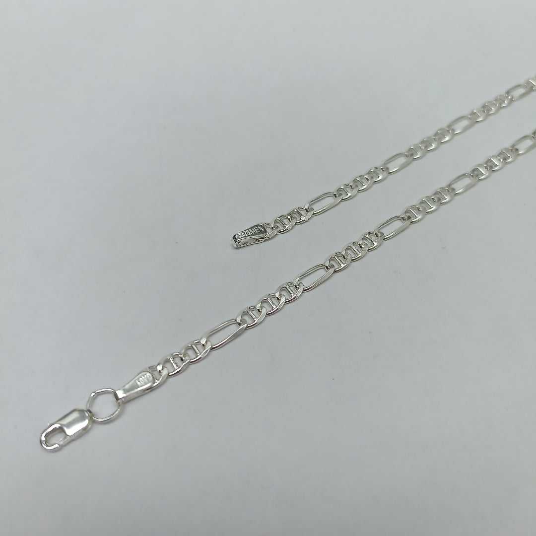 CADENA TEJIDO MARINERO PLATA .925 55 CM 7.8 GR (NUEVO)
