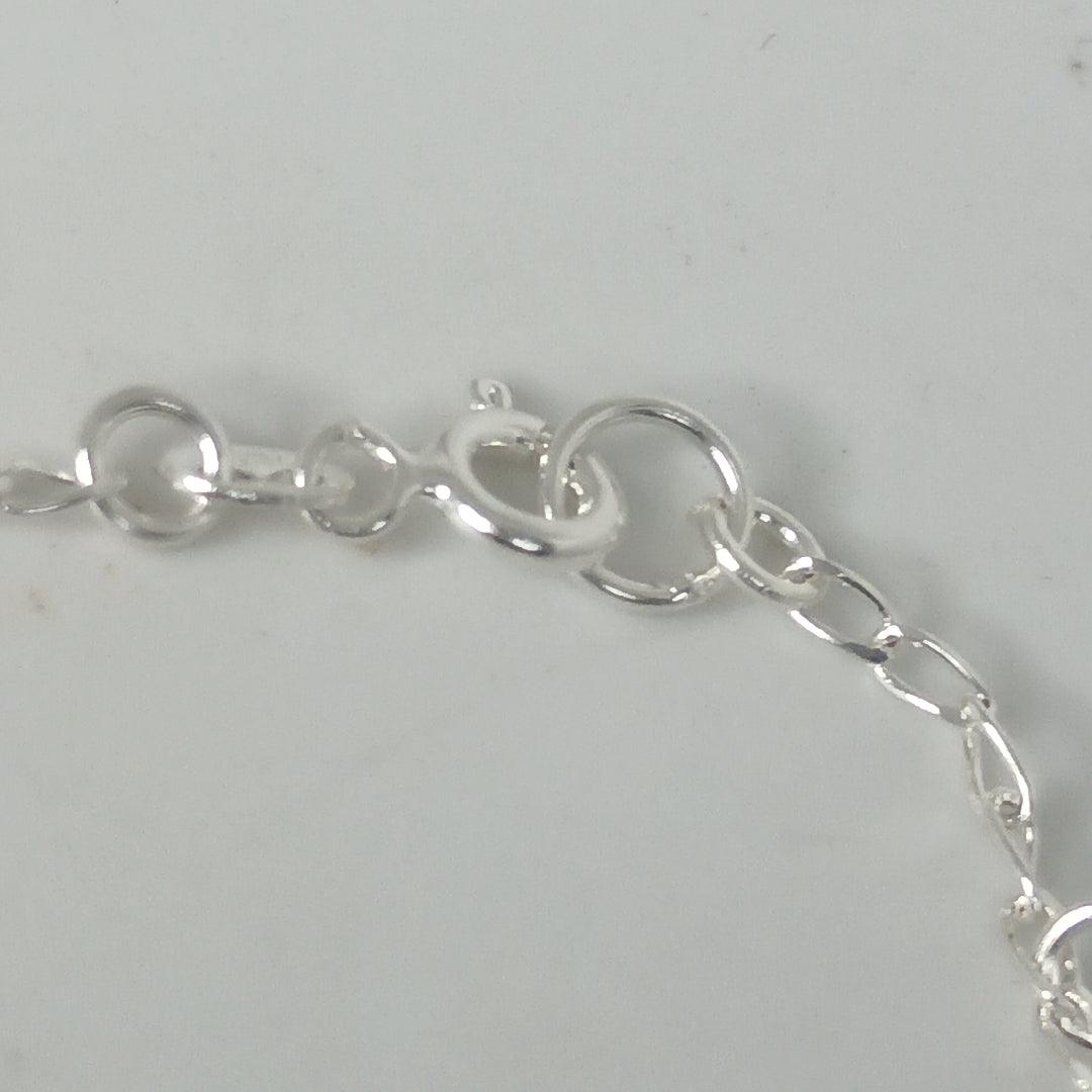 PULSERA TEJIDO ESPECIAL PLATA .925 18 CM 2.7 GR (NUEVO)