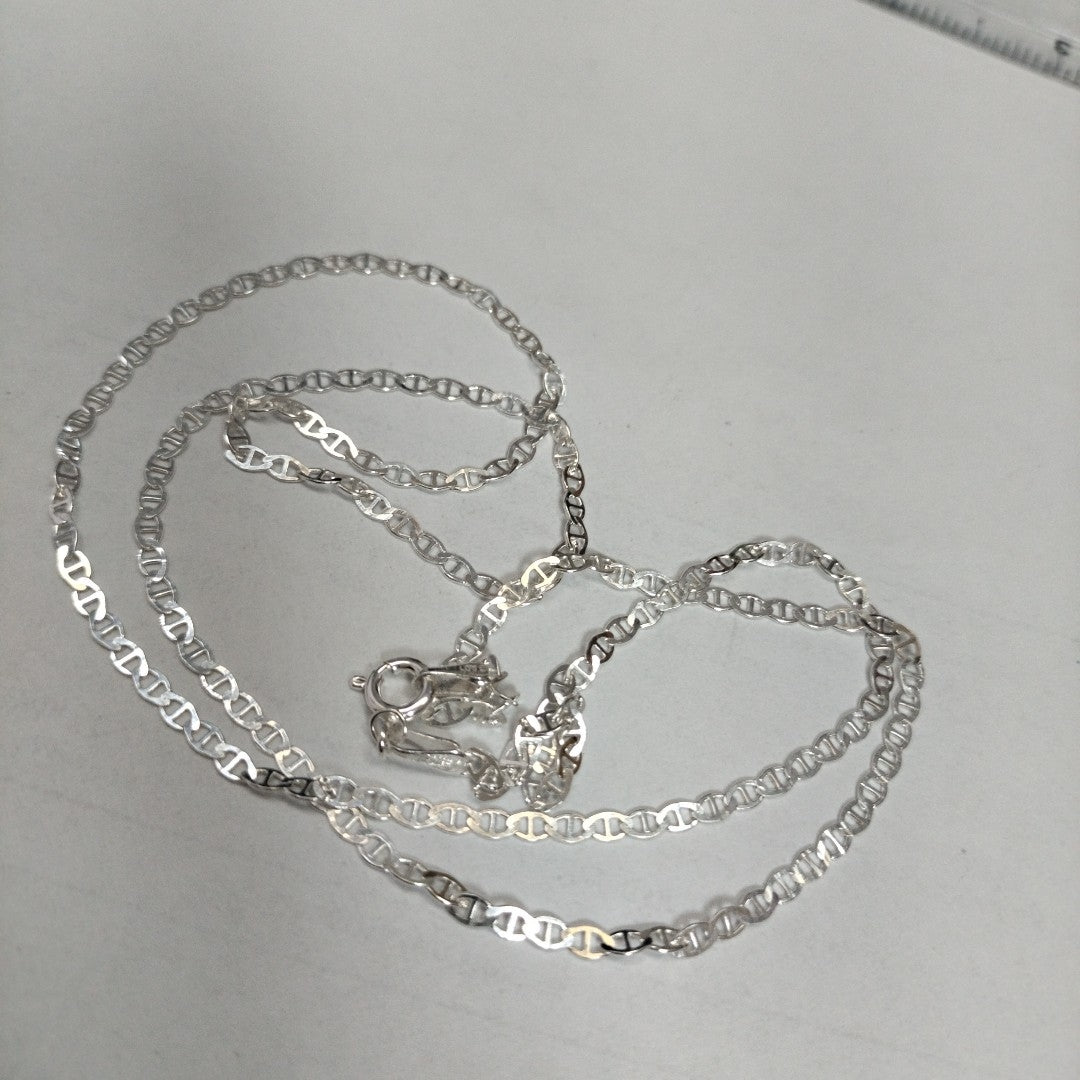 CADENA TEJIDO GUCHI PLATA .925 60 CM 3.7 GR (NUEVO)