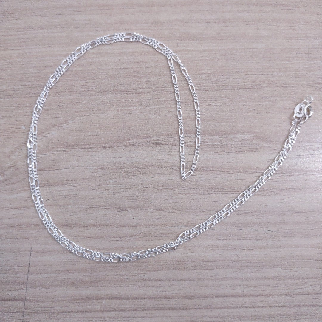 CADENA TEJIDO 3X1 PLATA .925 55 CM 2.3 GR (NUEVO)