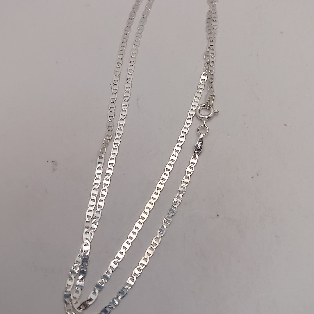 CADENA TEJIDO ESPEJO PLATA .925 60 CM 4.2 GR (NUEVO)