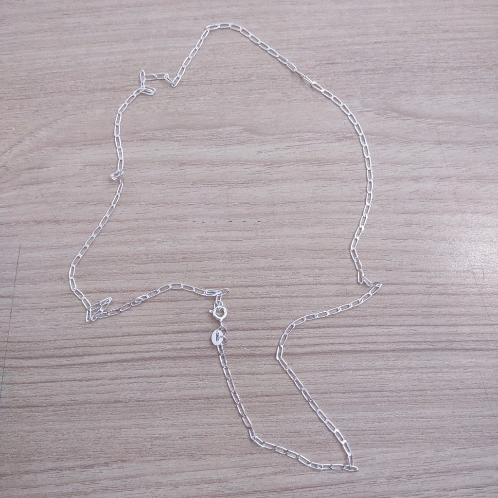 CADENA TEJIDO ESLABONES PLATA .925 55 CM 2.9 GR (NUEVO)