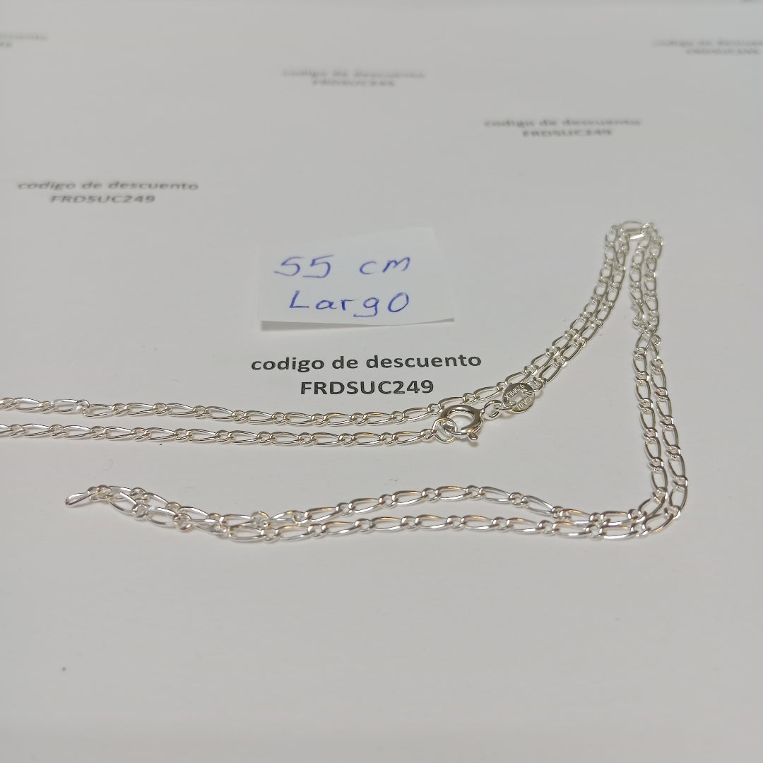 CADENA TEJIDO 1X1 PLATA .925 55 CM 3.3 GR (NUEVO)
