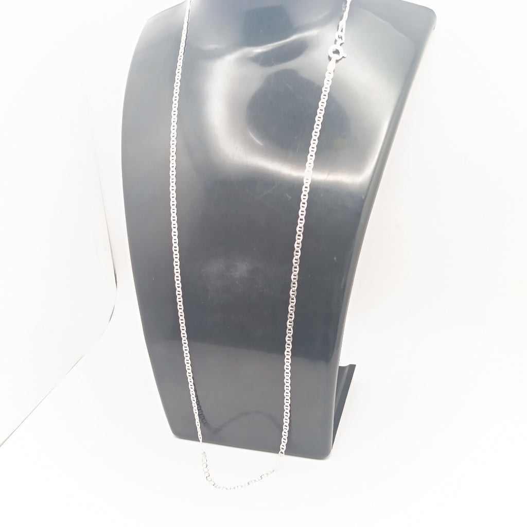 CADENA TEJIDO GUCHI PLATA .925 55 CM 3.5 GR (NUEVO)